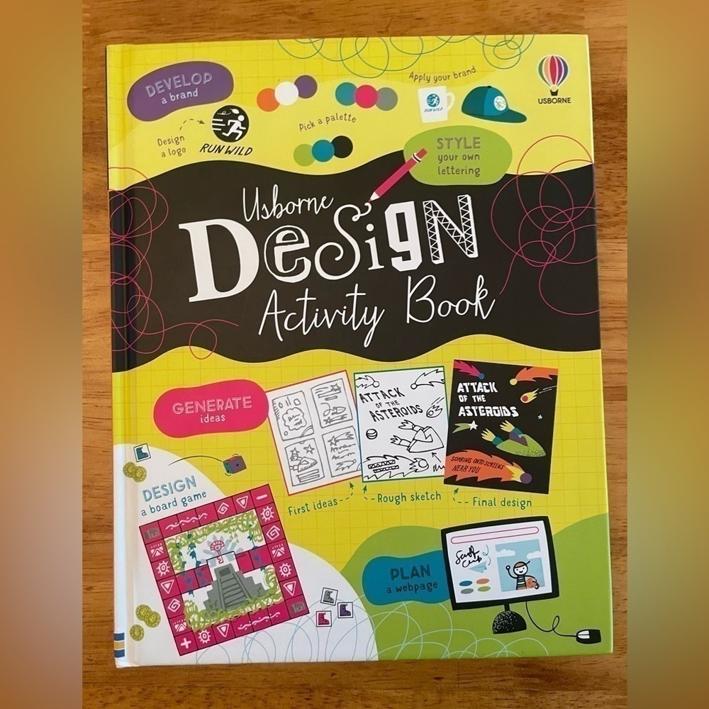 Usborne Design Activity Book NEW